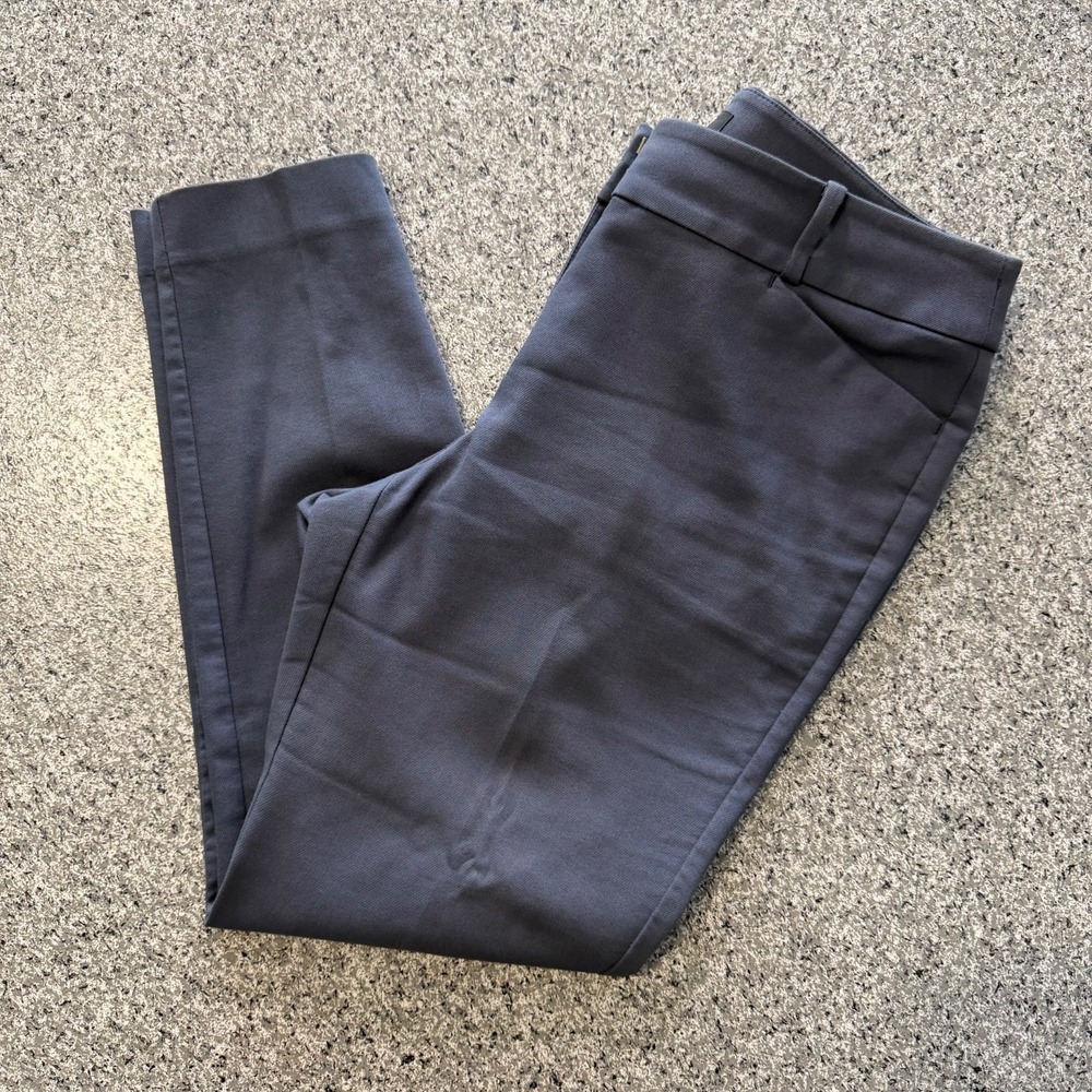 Ann Taylor LOFT Ankle Cropped Slim Julie Pants in Dark Navy